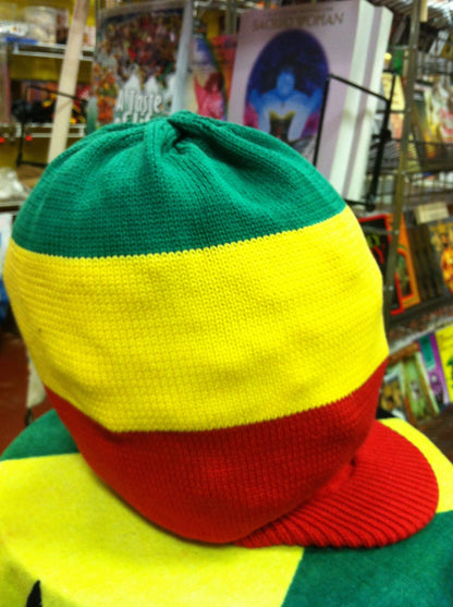 RH055-RYG XLarge Rastafarian Crown - rasta hats - tams - dread caps