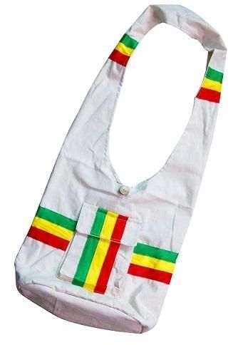 Beige Rasta shoulder bag - Hobo Bag - Cross Body Bag