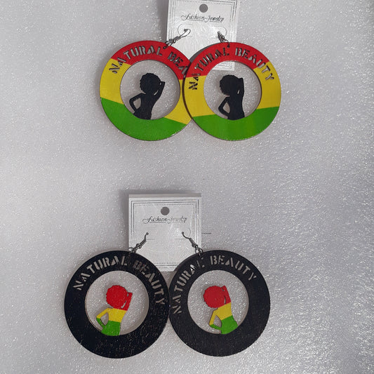 Natural Beauty wooden earrings