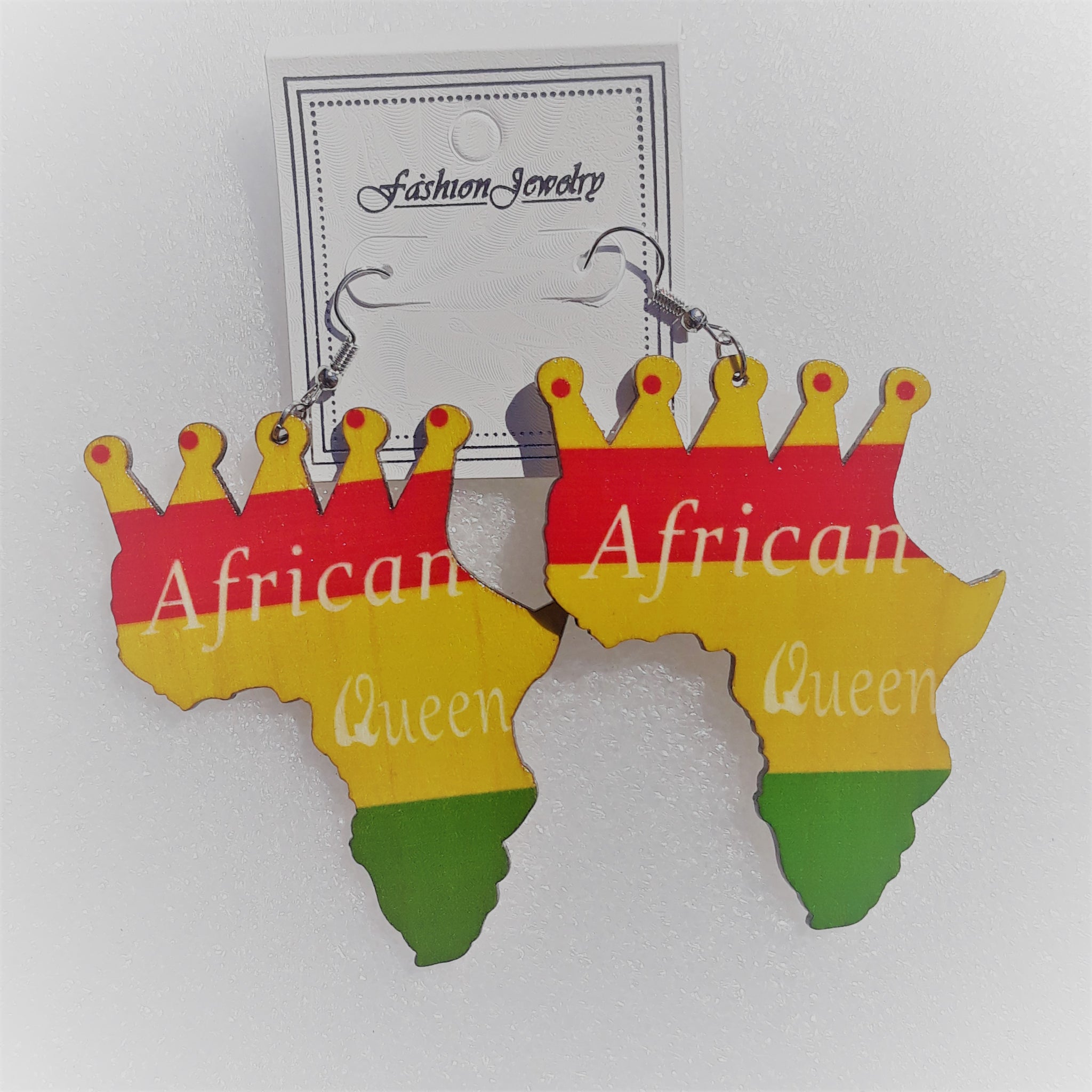 AFRICAN QUEEN AFRICA wooden earrings