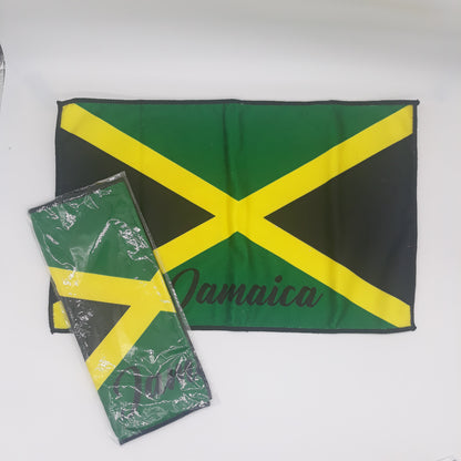 Caribbean island flag hand towel - Carnival -  j'ouvert - Caribbean island Rags - fete rags