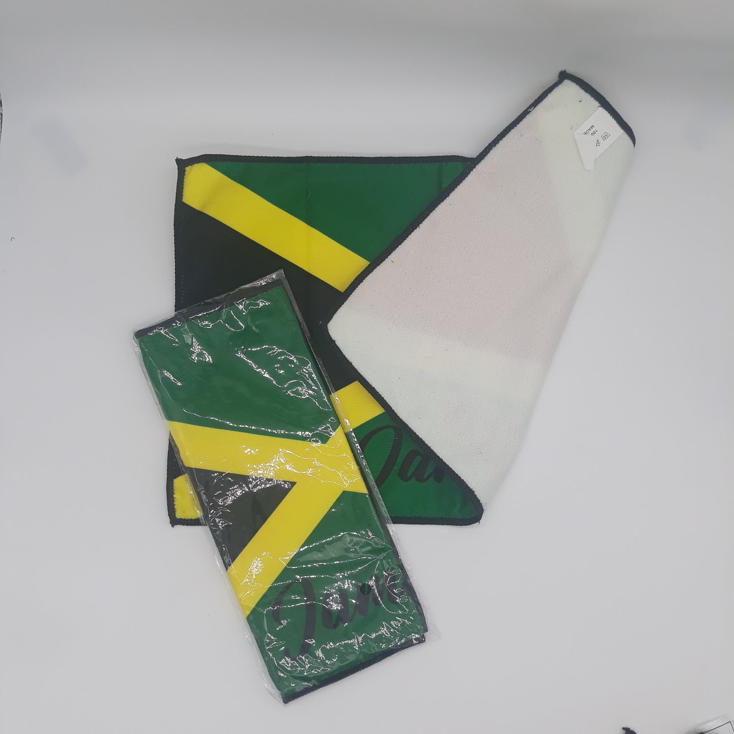 Caribbean island flag hand towel - Carnival -  j'ouvert - Caribbean island Rags - fete rags