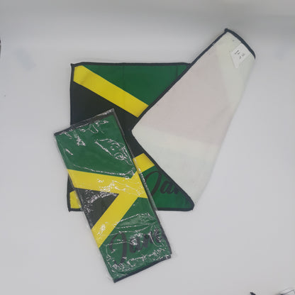 Caribbean island flag hand towel - Carnival -  j'ouvert - Caribbean island Rags - fete rags