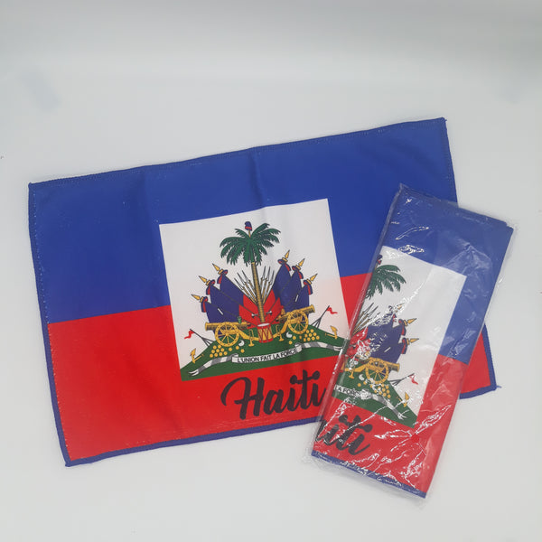 Caribbean island flag hand towel - Carnival -  j'ouvert - Caribbean island Rags - fete rags