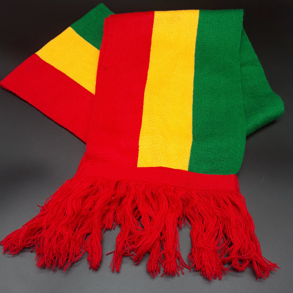 Rasta Scarves - Red Yellow Green Scarf - Jamaica - RBG Pan Africa