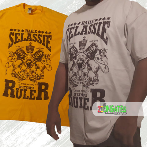 Men's Haile Selassie - Rastafari Ruler - Tee Shirt