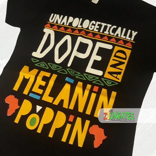 Women's Unapologetically Dope Tee Shirt -Black