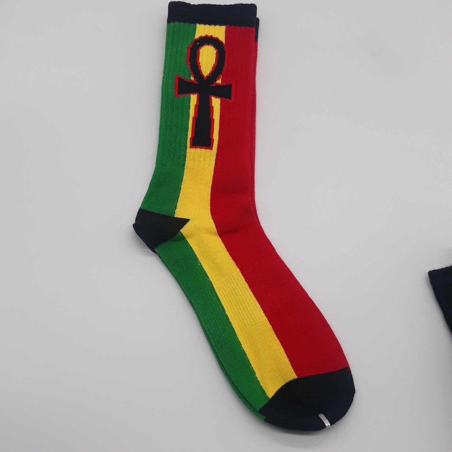 Rasta Socks - Lion of Judah - Ankh - 420 - Ganja Leaf - ETHIOPIA