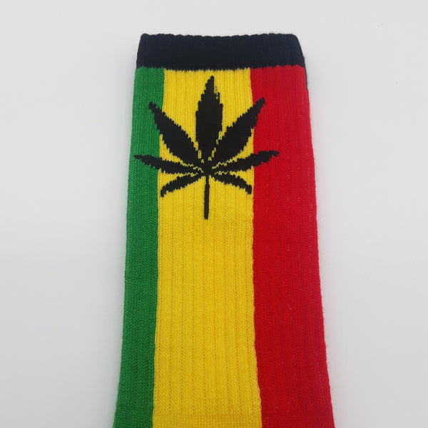 Rasta Socks - Lion of Judah - Ankh - 420 - Ganja Leaf - ETHIOPIA