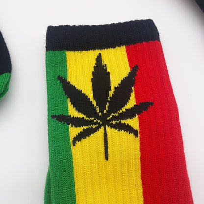 Rasta Socks - Lion of Judah - Ankh - 420 - Ganja Leaf - ETHIOPIA