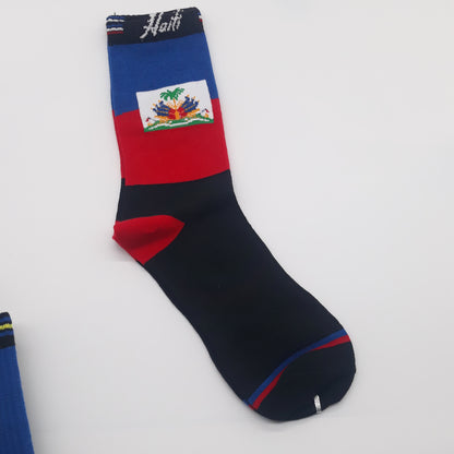 Caribbean island flag Socks - Carnival - j'ouvert - Caribbean island Socks - fete socks