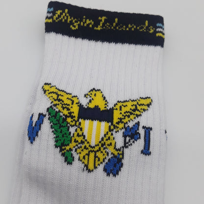 Caribbean island flag Socks - Carnival - j'ouvert - Caribbean island Socks - fete socks