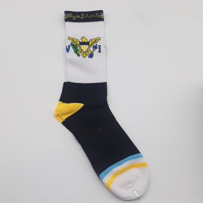 Caribbean island flag Socks - Carnival - j'ouvert - Caribbean island Socks - fete socks