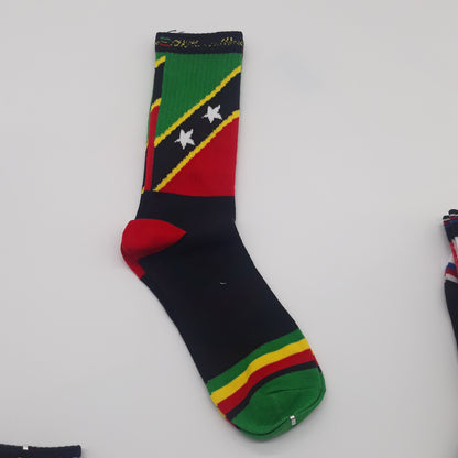 Caribbean island flag Socks - Carnival - j'ouvert - Caribbean island Socks - fete socks