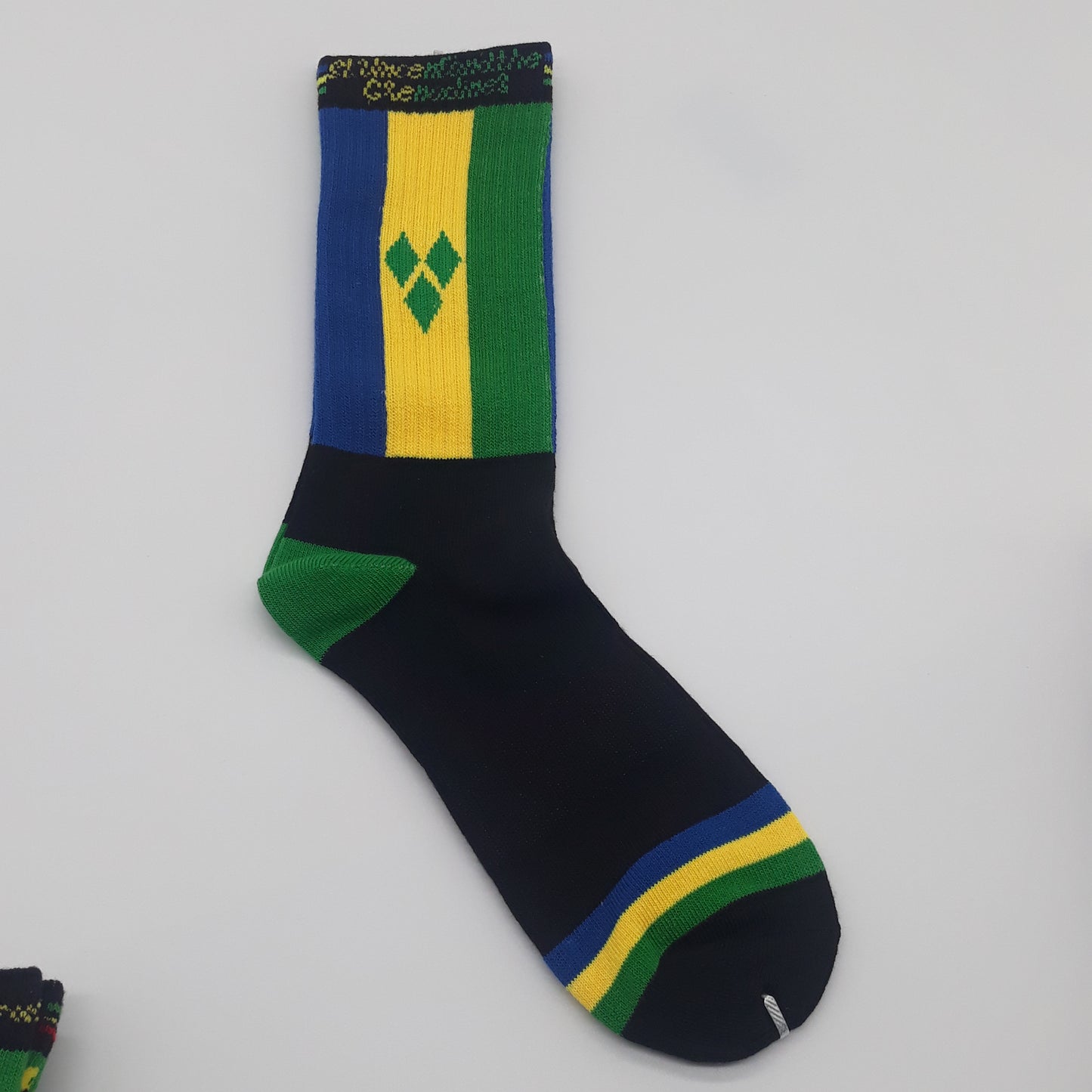 Caribbean island flag Socks - Carnival - j'ouvert - Caribbean island Socks - fete socks