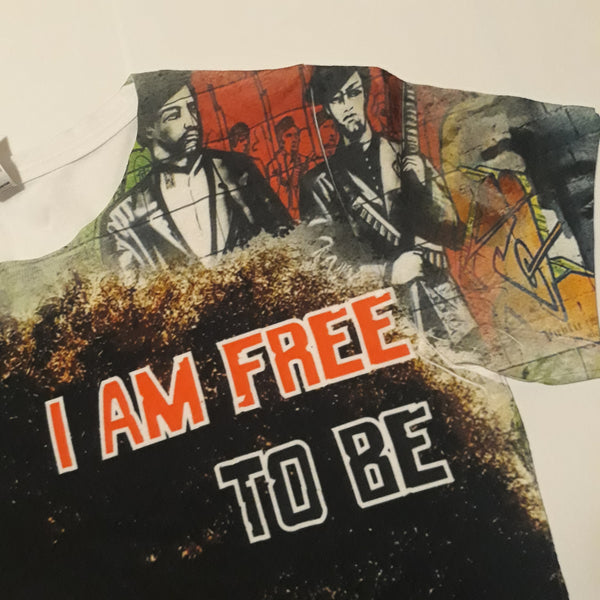 Women's Sublimation Shirt - Angela Davis - Free to Be who I wanna be