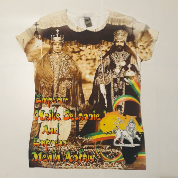 WOMENS Sublimation Shirt - Haile Selassie - King and Queen