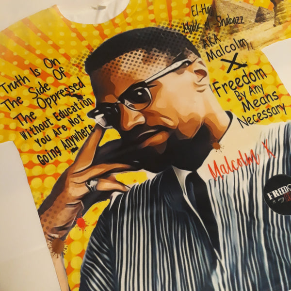 MENS Sublimation Shirt - Malcolm X - Truth