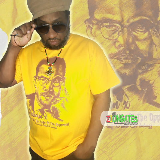 Men's Malcolm X Truth Tee Shirt - Yellow