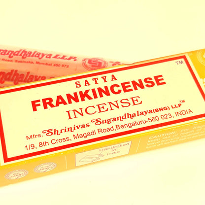 Satya incense - frankincense - lavender - nag champa - patchouli - super hit