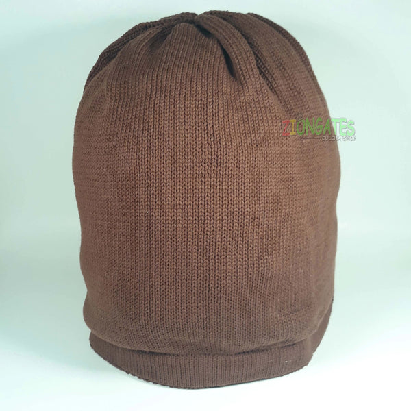 Xlarge BROWN Rastafarian Crown AKA Rasta hats tams dread caps RH056-5