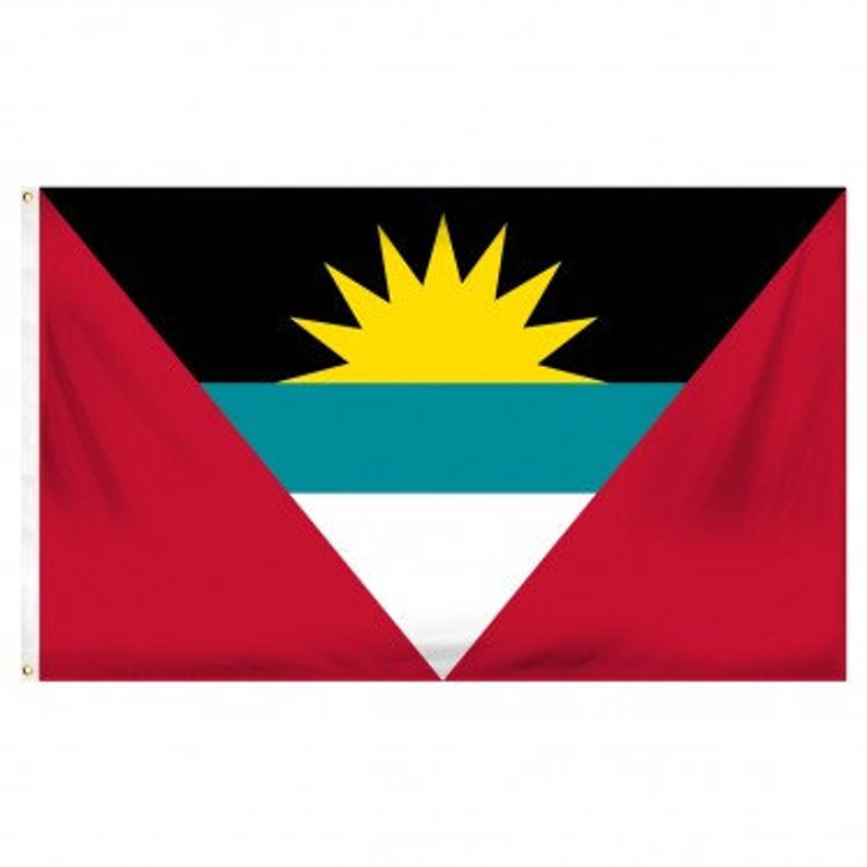 Large 3ft x 5ft caribbean flags - Haiti - Belize - Haiti - Barbados - Virgin Island - Antigua - Dominica - Dominican Republic - Grenada