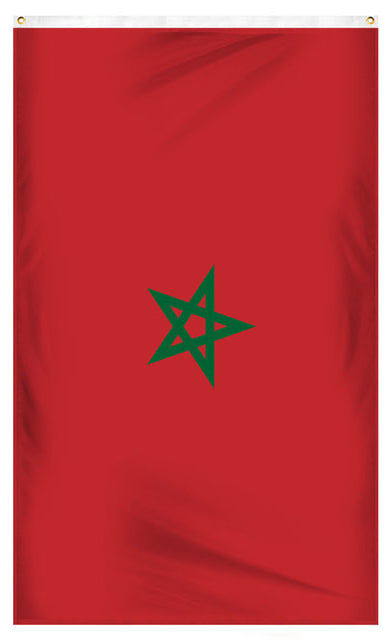 Large 3ft x 5ft Moorish flag - Morocco