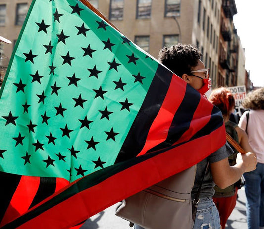 Large 3x5 Red Black and Green US Flag - RBG - Pan African - Liberation Flag  - Banner