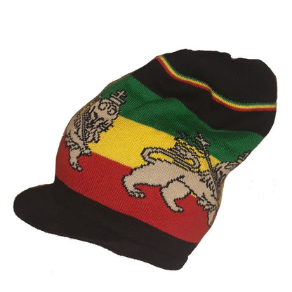 Medium Lion Of Judah Rastafarian Crown AKA Rasta hats tams dread locks cap