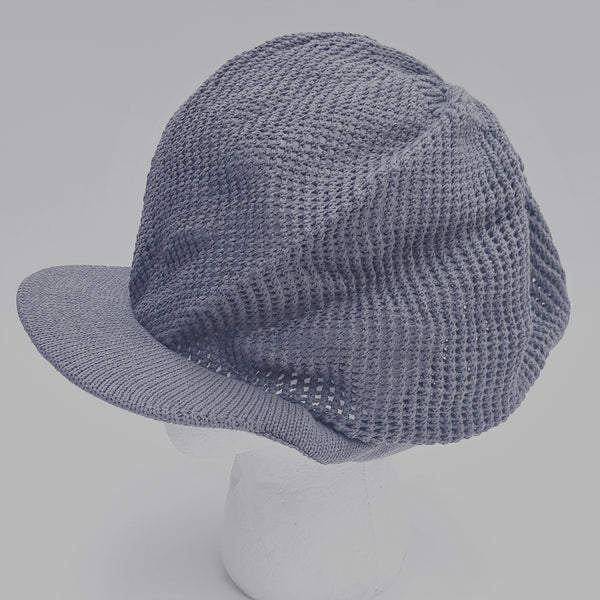 Large GREY MESH Rastaman Crown AKA rasta hats tams dread caps rh035-7