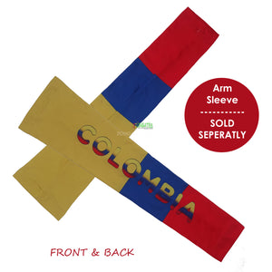 Spandex Flag Arm sleeves - Carnival -  j'ouvert - Caribbean island Sleeves - Fete Arm Sleeve - COLUMBIA