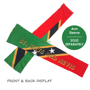 Spandex Flag Arm sleeves - Carnival -  j'ouvert - Caribbean island Sleeves - Fete Arm Sleeve - ST KITTS
