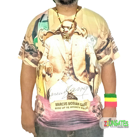 MENS Sublimation Shirt - Marcus Garvey - Throne - RBG