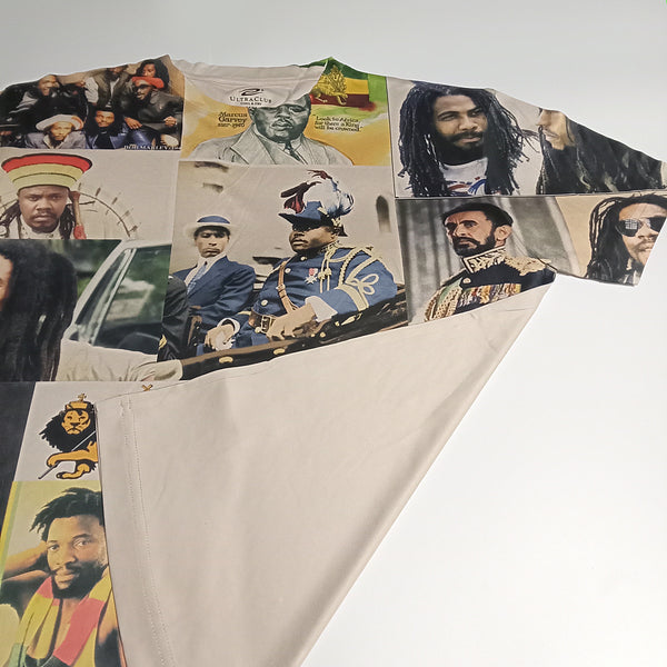 MENS Sublimation Shirt - Rasta Collage Tee Shirt