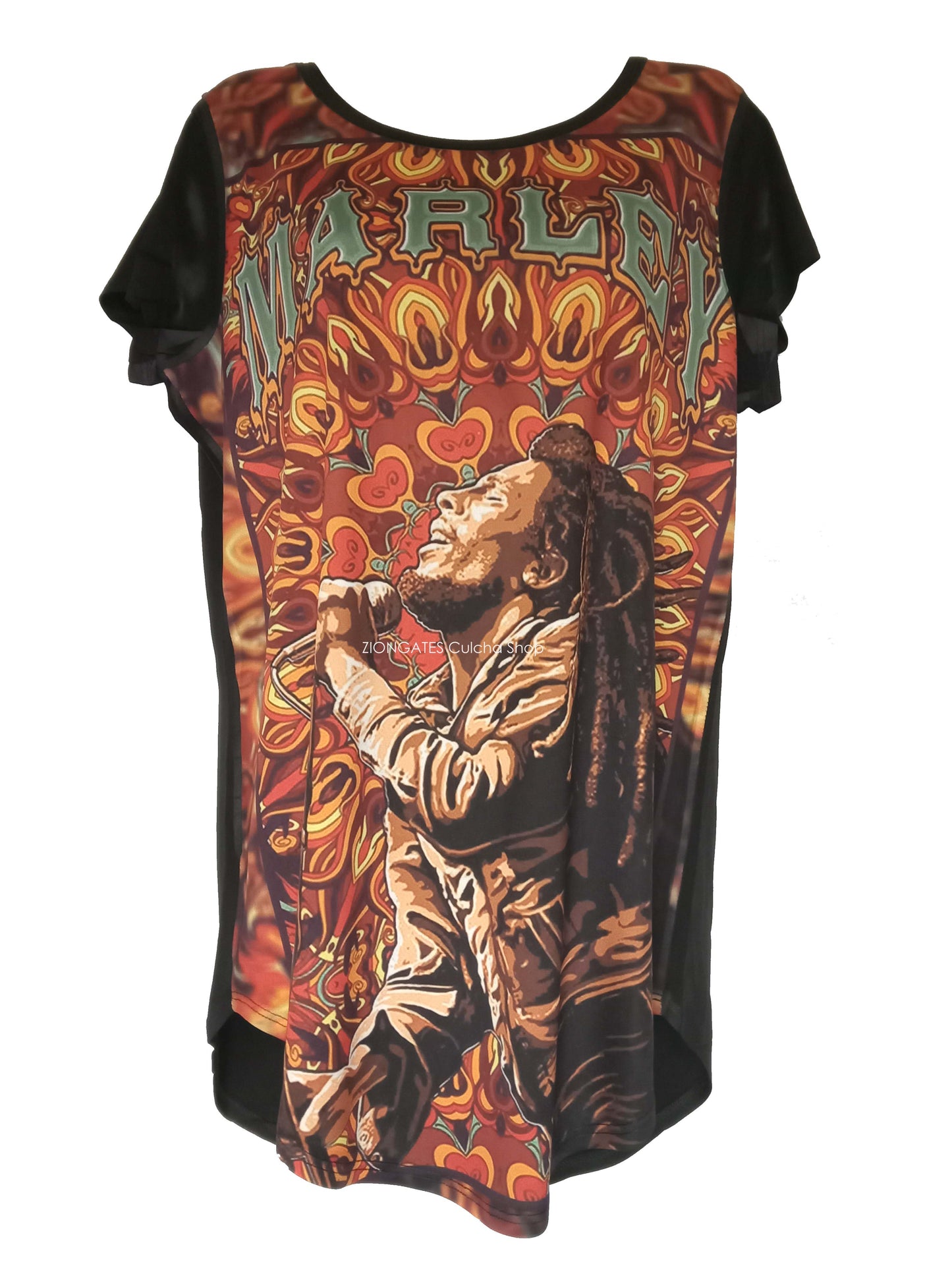 WOMENS Bob Marley Retro - Stretch SHIRT