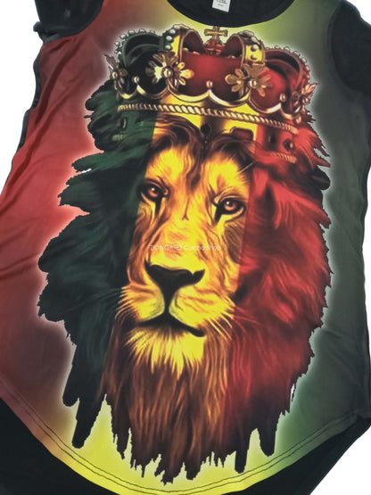 WOMENS Sublimation Shirt - Lion Crown - Rasta