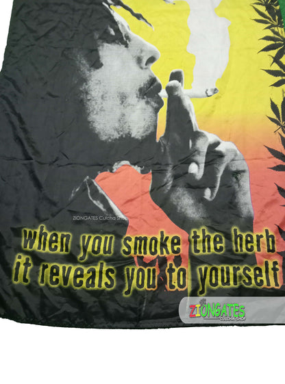 Large 3x5 Bob Marley Smoke the Herb Flag - Tapestry - 420