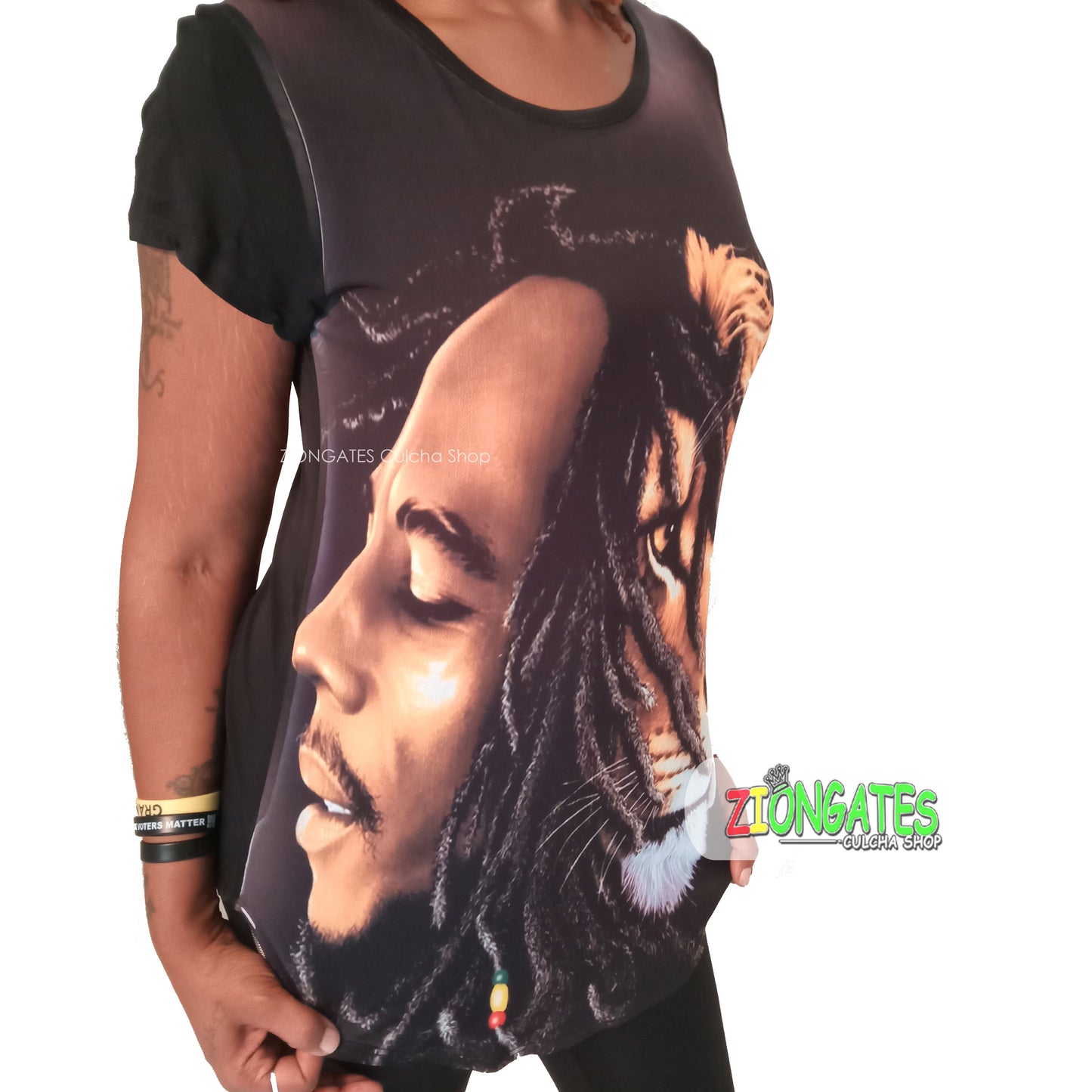 WOMENS Bob Marley - Lion - Spandex Shirt