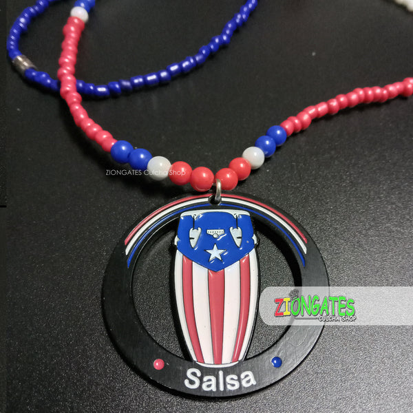 Puerto Rico Metal Necklaces - Beaded Chain
