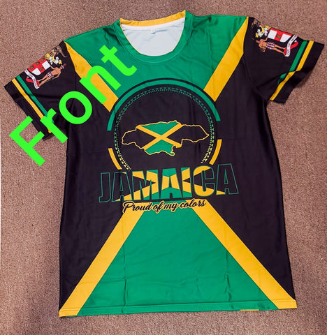JAMAICA Jersey - Caribbean Flag Shirts - Carnival - j'ouvert