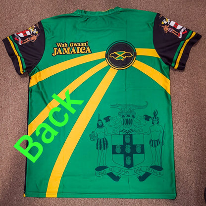 JAMAICA Jersey - Caribbean Flag Shirts - Carnival - j'ouvert