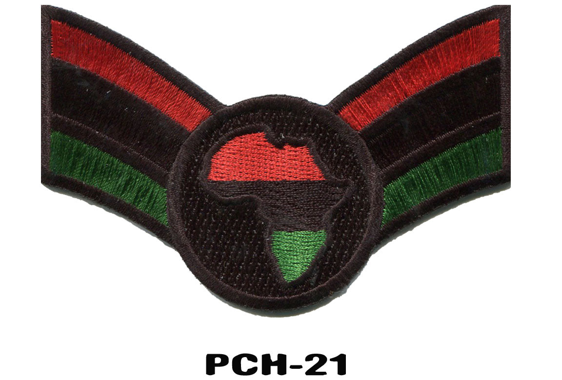 RBG Patches - Red Black and Green iron on Patches -  Pan African - Garvey - GYE Nyame