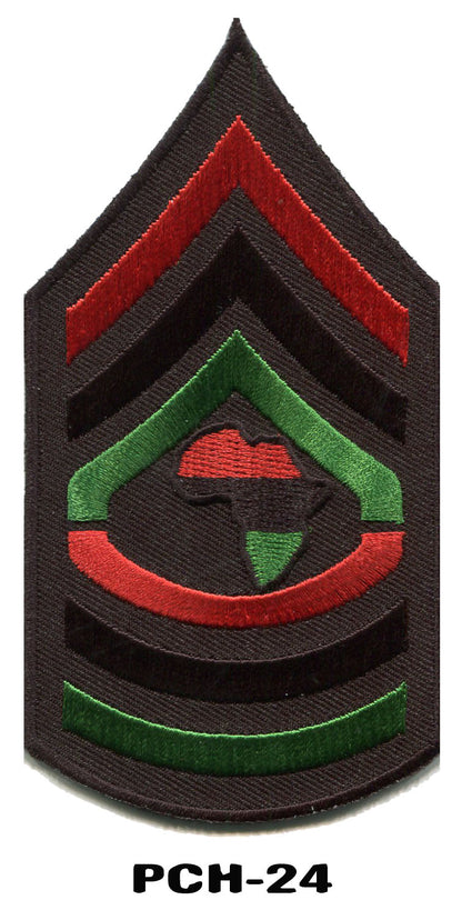 RBG Patches - Red Black and Green iron on Patches -  Pan African - Garvey - GYE Nyame