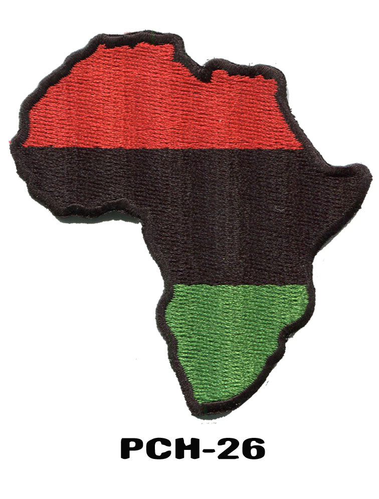 RBG Patches - Red Black and Green iron on Patches -  Pan African - Garvey - GYE Nyame