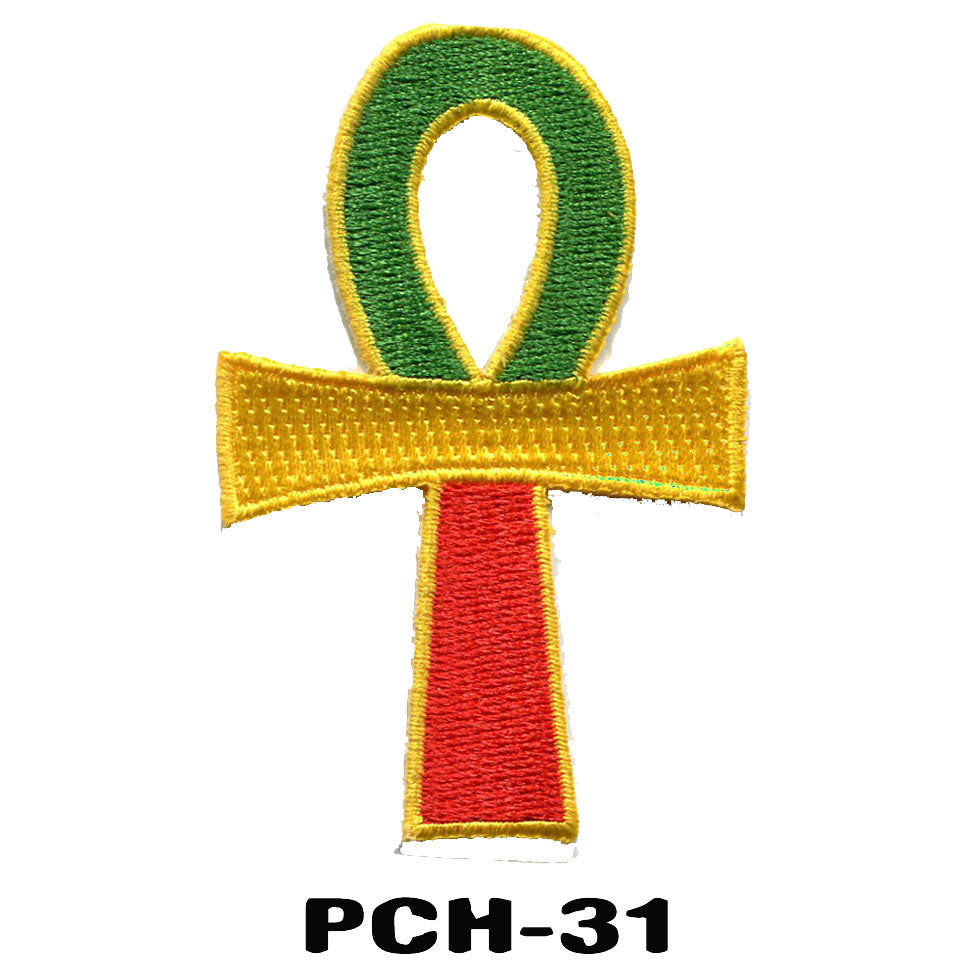 Ankh Patches - Ganja iron on Patches - 420