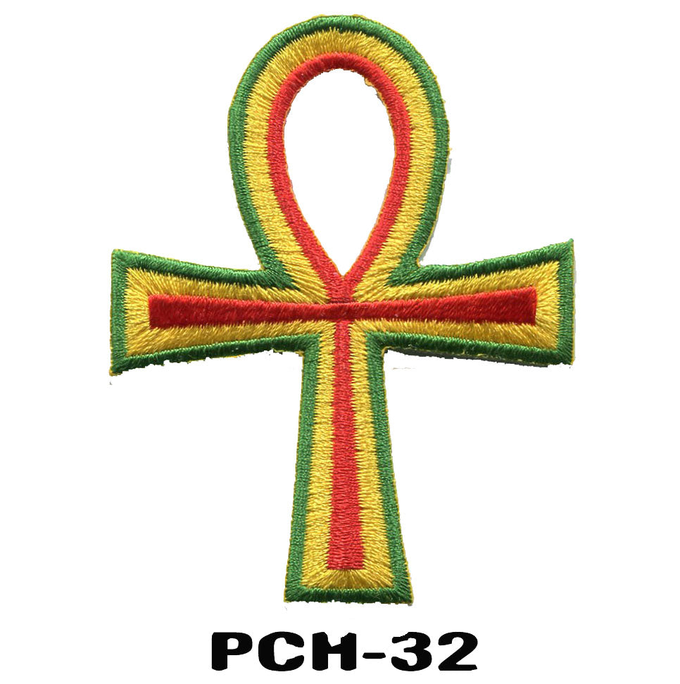 Ankh Patches - Ganja iron on Patches - 420