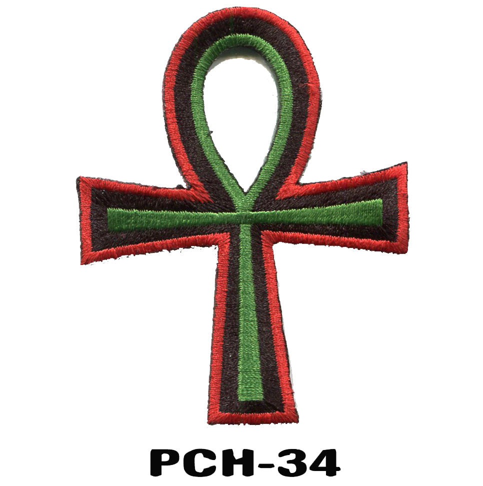 Ankh Patches - Ganja iron on Patches - 420