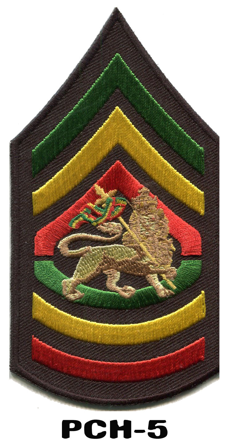 Sargent patch - Lion of Judah - Rasta patch