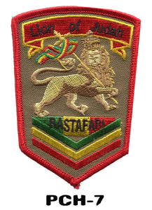 Selassie patches - Rasta iron on Patches