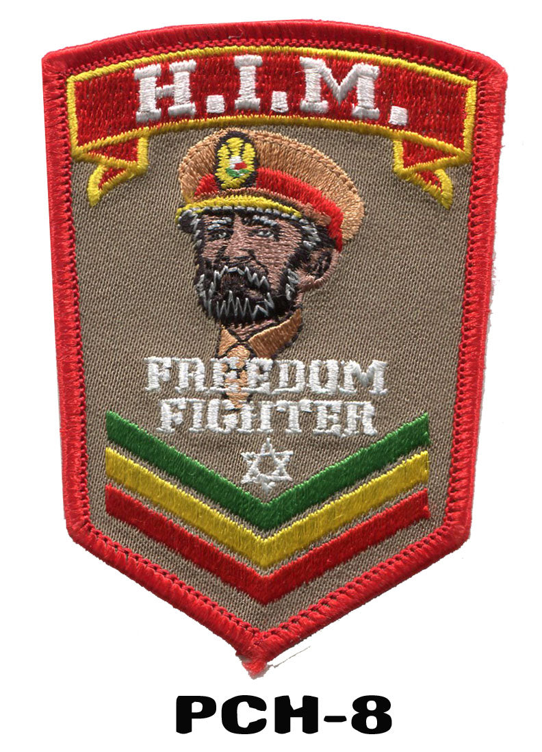 Selassie patches - Rasta iron on Patches